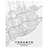 Load image into Gallery viewer, Minimalist Toronto Ontario GTA Map Poster Print: Classic grey style merges aesthetics and geography, creating timeless decor.